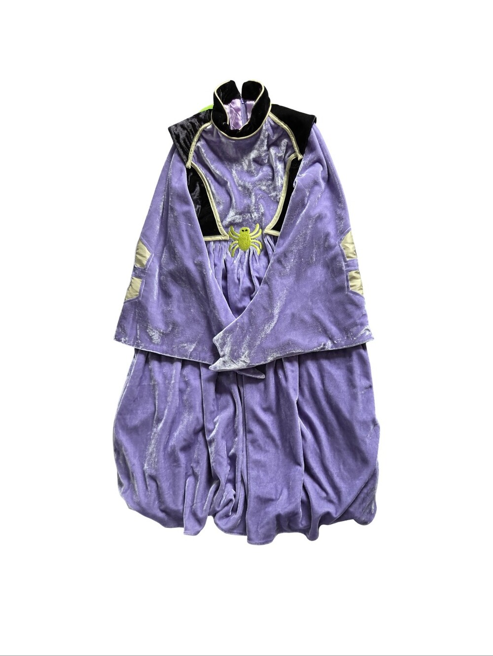 My Twinn Purple Velvet Spider Witch Queen Costume Dress Girls Size Small